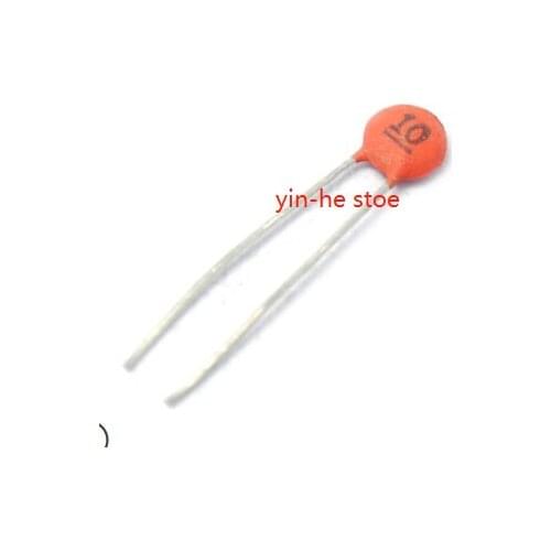 Ceramics capacitor 10 10 p pf 50 v Disk ceramic dielectric capacitors 100PCS