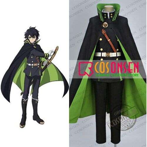 COSPLAYONSEN Seraph of the End Yuichiro Hyakuya Cosplay Costume All Size New