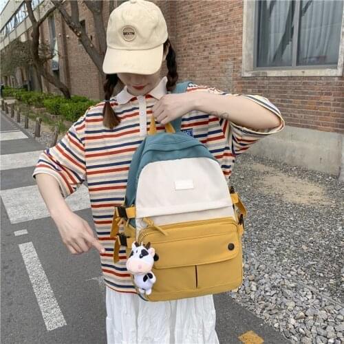 Kawaii School Bags For Teenager Girls Women Backpack College Style Fashion Backpacks Junior High School Students Book Bag