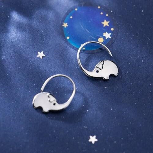 Modian Cute Elephant Drop Earring for Women Gift Fashion Authentic 925 Sterling Silver Hook Earring Fine Jewelry Brincos