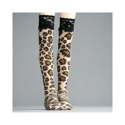 [wamami] 11# Leopard-Print Stripe Socks/Stockings 1/3 SD DOD AOD BJD Dollfie
