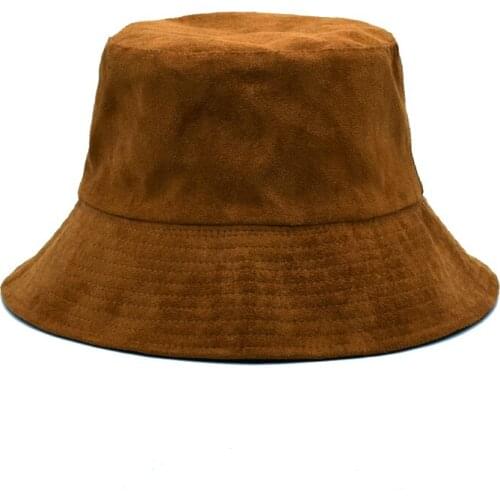 New Spring Fashion Bucket Hat Women Sun Hats Men Double Side Pure Color Panama Outdoor Fisherman Hat Visor Basin Cap M53