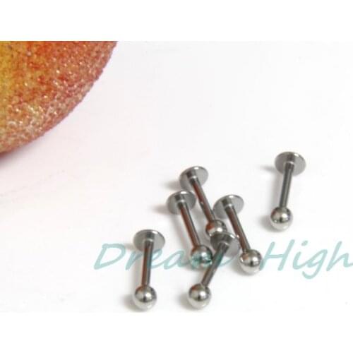 New Arrive 316L Stainless Steel Labret Ring Lip Piercing Body Jewelry 100pcs/lot Free Shipping Promotional Product
