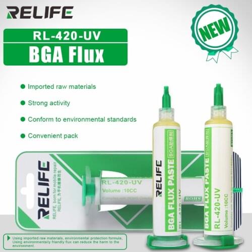 New RL-420 UV BGA Flux Paste Soldering Paste Flux Grease for Chips Computer Phone LED BGA SMD PGA PCB Soldering Tin welding