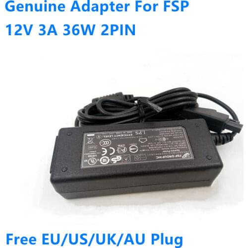 Genuine FSP036-RAB 12V 3A 2PIN Plug AC Adapter For TIGATE FORTINET AD036RAB-FTN3 FG-60D-BDL 60E 30E-3G4G Power Supply Charger