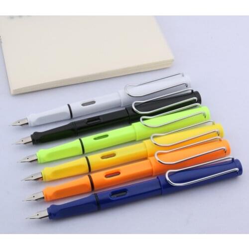 Luxury quality 407 Fountain Pen Clip classic GREEN SILVER EF style Stationery ink pen Office school supplies new