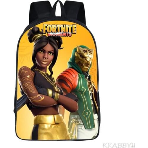 16 Inch FORTNITE Backpack Games Schoolbags Girls Boys Children School Bags Primary Toddler Mochila Infantil