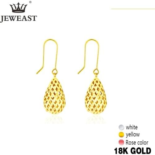 JYM 18K Pure Gold Earring Real AU 750 Solid Gold Earrings Nice Elegant Tassel Upscale Trendy Classic Jewelry Hot Sell New 2020