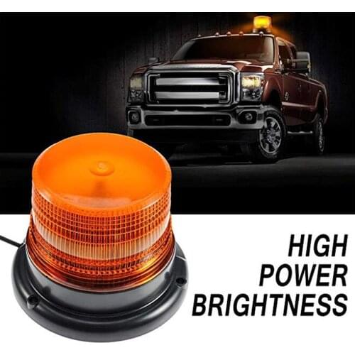DC 12V-80V Strobe Car Cargo Truck Carrying a Circular Signal Magnetic Ceiling Warning Police Lights One Kind Of Strobe 3 Color