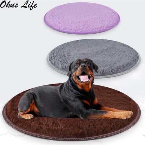 4 colors S L Comfortable and Warm Plush Pet Sofa Mattress Round Pet Blanket for Pet Dog Sleeping Bed Pet Sofa Cushion Mat