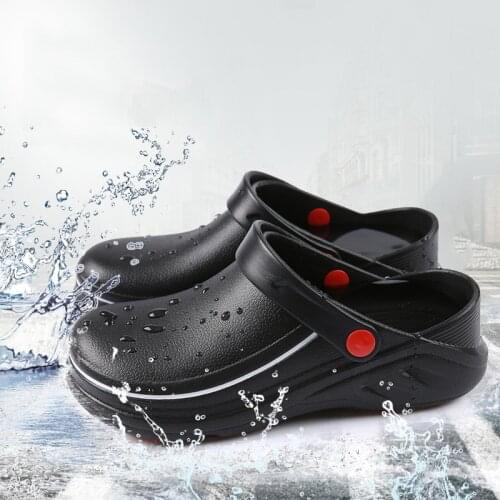 Unisex Shoes EVA Chef Shoes Non-slip Waterproof Oil-Proof Kitchen Working Shoes Slip On Resistant Kitchen Shoes Clogs Men Women