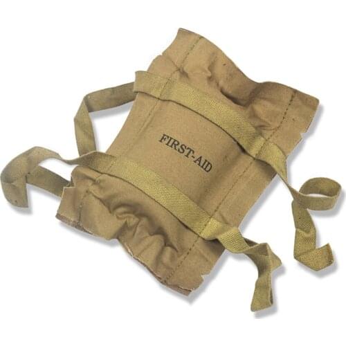 WWII WW2 US ARMY 101 PARATROOPER FIRST AID KIT CANVAS POUCH KHAKI OUTDOOR