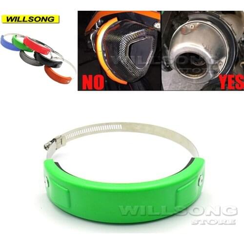 High Quality Motorcycle Accessories Exhaust Pipe Protector Muffler Silencer Guard Cover For KAWASAKI KX 250F/450F KLX450R