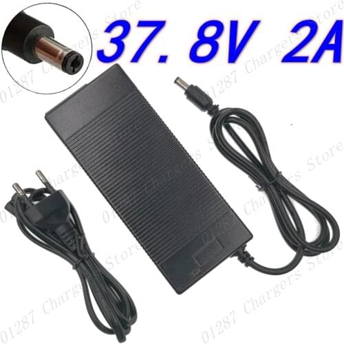 37.8V 2A Lithium Battery Charger for 9Series 33.3V li-ion battery Electric car Charger High Quality Plug US/EU/UK/AU