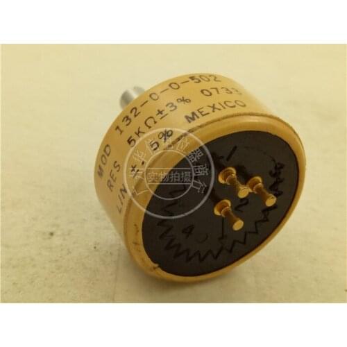 1PCS for MEXICO VISHAY MOD 132-0-0-502 5K conductive plastic potentiometer / width 33MM high 15.5MM