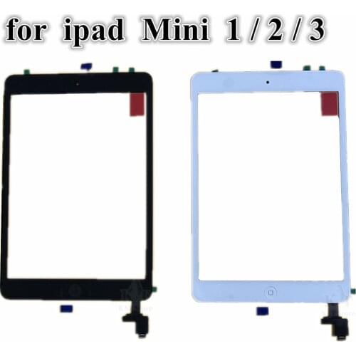 5Pcs New Touch screen for iPad Mini 3 A1599 A1600 Touch Glass Screen Digitizer With IC Flex for iPad Mini 1 2 A1432 A1454 A1489