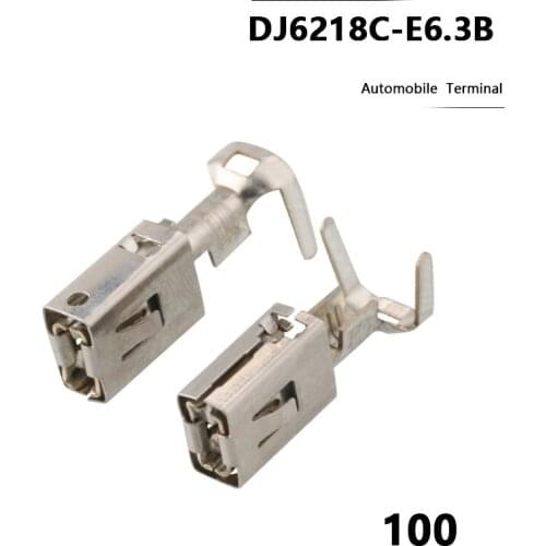 6.3 MM Auto Crimp Wire Terminal Loose Car Elcetrical Connector Mental Pins DJ6218C-E6.3B