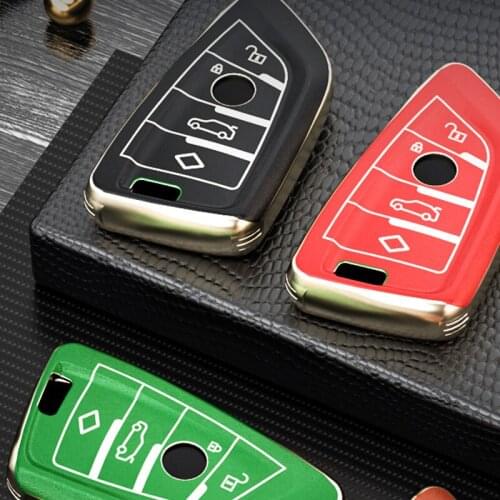 Car Key Case Cover Key Bag For BMW key cover X1 X5 X6 X7 3 series 5 series 7 car key cover knife edge leather key case