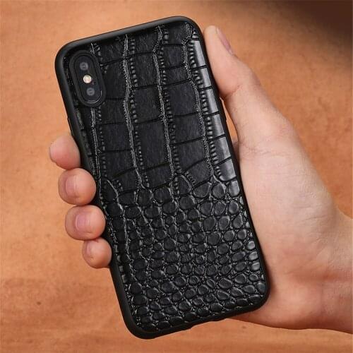 Genuine Cowhide Leather Case For iPhone 11 Pro Max Case Shockproof TPU Cover For iPhone 6 6S 7 8 Plus X Xr Xs 12 Mini 12 Pro Max