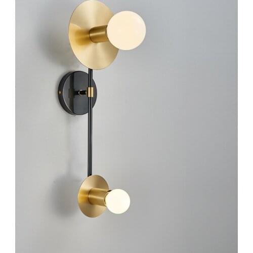 Contracted decorate wall of bedroom the head of a bed lamp Nordic model between wall lamp sitting room art designer