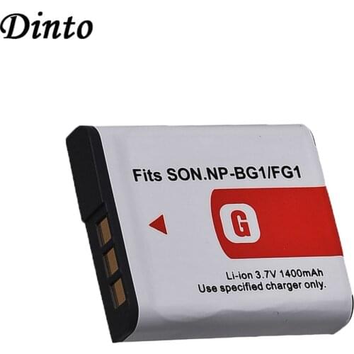 Dinto 1pc 1400mAh NP-BG1 NPBG1 NP BG1 NP-FG1 NPFG1 NP FG1 Replacement Camera Battery Pack for Sony DSC H3 H5 H7 W70 W80 WX1