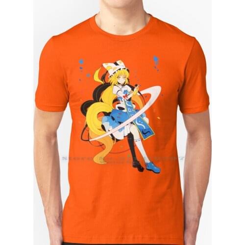 Touhou Project - Ran Yakumo T Shirt 100% Pure Cotton Touhou Project Ran Yakumo Blonde Anime Manga Japan Asian Videogame Nerd