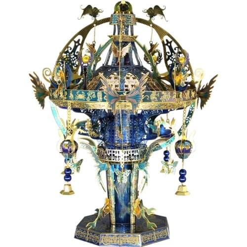 Picture Kingdom building models 3D Metal Nano Puzzle Dream Pavilion model Kits DIY 3D Laser Cutting Jigsaw Toys for adults