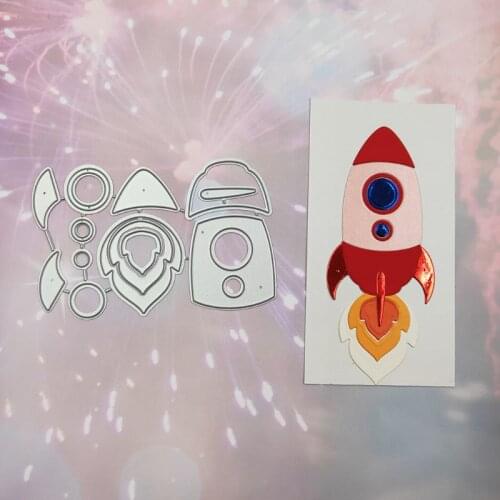Rocket Metal Cutting Dies Stencil Scrapbooking DIY Album Stamp Paper Card Emboss R7RC