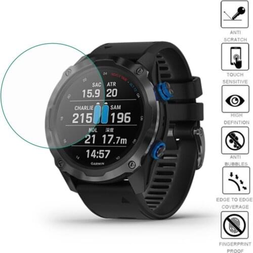 5pcs Soft TPU Clear Protective Film Smartwatch Guard For Garmin Descent Mk2 / MK2i Smart Watch Screen Protector Cover Protection