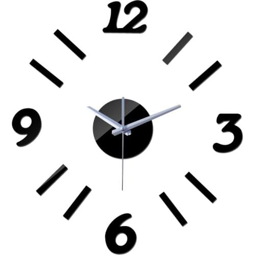 New digital watch Wall Clock Clocks Reloj De Pared Horloge Modern Design 3d Diy Acrylic Mirror Living Room Quartz Needle