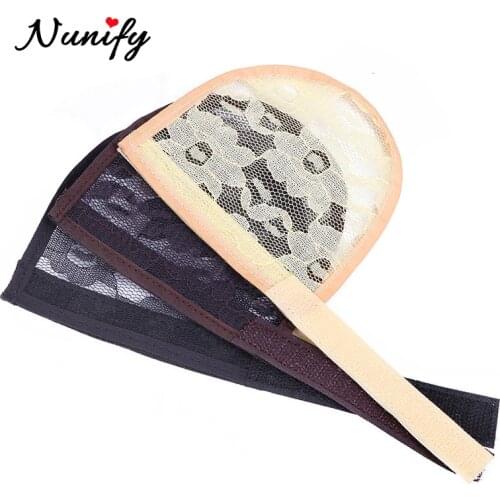 Nunify Good Quality Ponytail Hair Net For Making Ponytail With Adjustable Strap Weaving Wig Caps Poney Tail Afro Ponytail Net