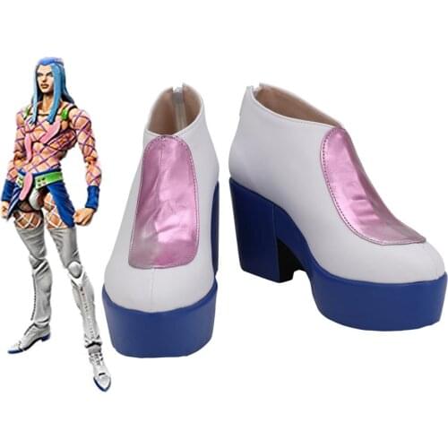 JOJO Anasui Shoes Cosplay JoJos Bizarre Adventure Narciso Anasui Cosplay Boots Leather Shoes Custom Made