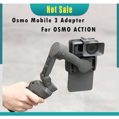 Portable Handheld Adapter Camera Mount Holder for DJI OSMO Mobile 3 to for OSMO Action Camera Gimbal Stabilizer Accessories