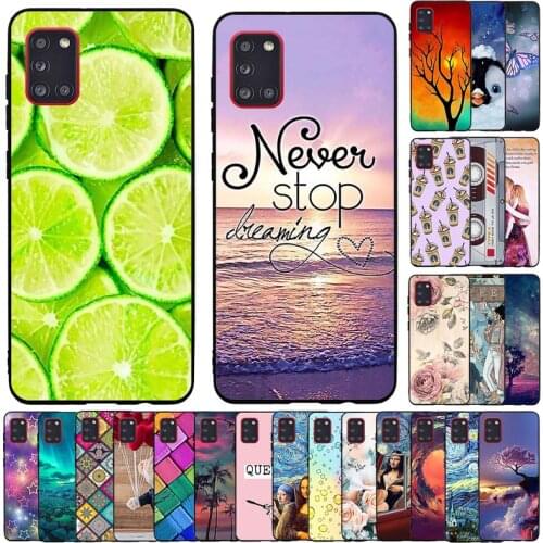 Silicone Phone Case for Samsung Galaxy A31 Case Cartoon Soft TPU Back Cover Phone Shell for Samsung Galaxy A31 A 31 Bumper Coque