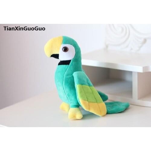 Light green parrot plush toy about 20cm parrot bird soft doll baby toy ,birthday gift b2703