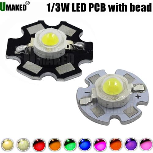 16mm 20mm LED PCB with 1W 3W chips installed, Aluminum plate board with chips for bulb light, tracking light. leds