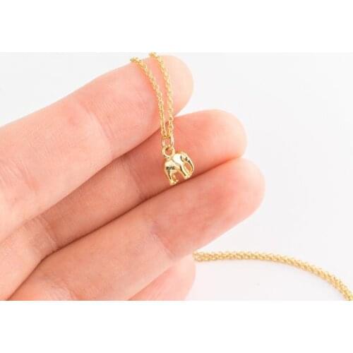 Vendimia 2017 New Charm Dainty Elephant Chain Necklaces For Women Classic Tiny Choker Necklaces Women Minimalist Party Jewelry