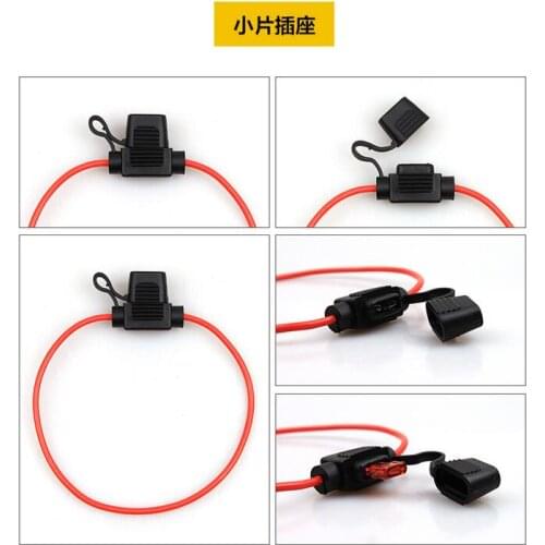 Waterproof Auto fuse box,Small Size Fuse socket,Refit Wire Plug for Automobile Fuse