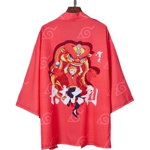 Yukata Women Japanese Kimono Style Print Cardigan Japanese Traditional Kimonos Beach Loose Casual Shirt Asian Cosplay Coat V1917