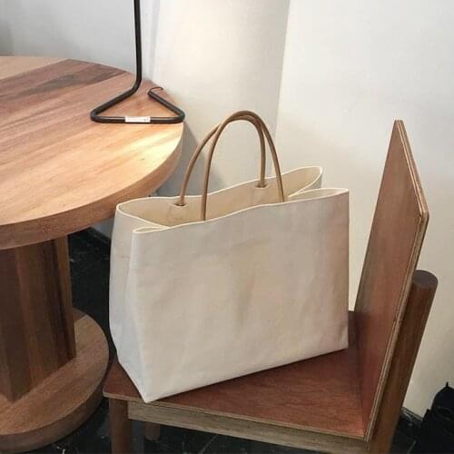 Women Big Canvas Shopping Bag Soild Extra Large Tote Eco Environmental Shopper Shoulder Bags For Young Girl Totes