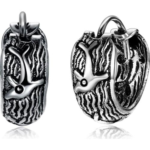 SILVERHOO 925 Sterling Silver Earrings For Women Pattern Personality Vintage Hoop Earring Classic Party Fine Jewelry New Arrival