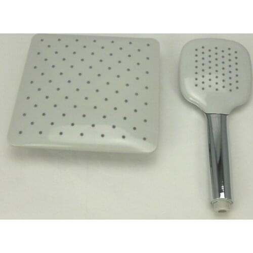 1set ABS Chrome 8 inch Top Quality Rainfall Top Spray Bathroom Accessoriess With Shower heads