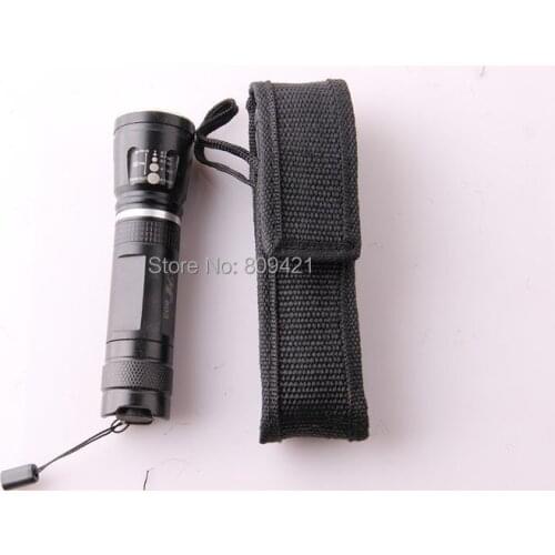 1000pcs/lot Torch Soft Nylon Pouch Holster w/ Tight Closure Flashlight cloth cover 14 cm for 12cm flashlight protective sleeve