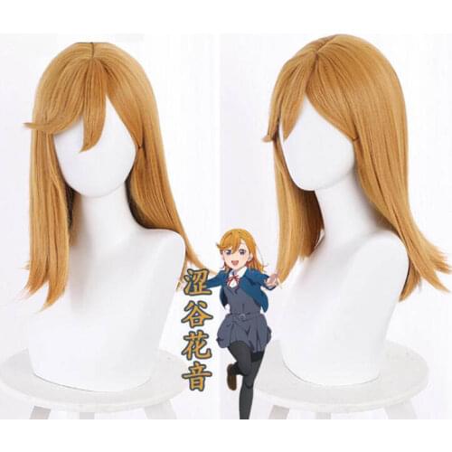 40CM Anime Cosplay Love Live!Super Star!! Shibuya Kanon Cosplay Wig Mixed Yellow Color Wig Heat Resistant Synthetic Hair