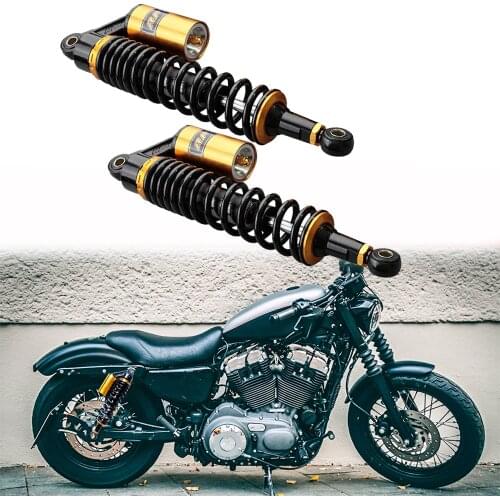 400MM Motorcycle Air Shock Absorbers Motorcycle Pair Rear Shock Absorbers Spring 8mm For Yamaha Suzuki ATV Scooters Street Bike
