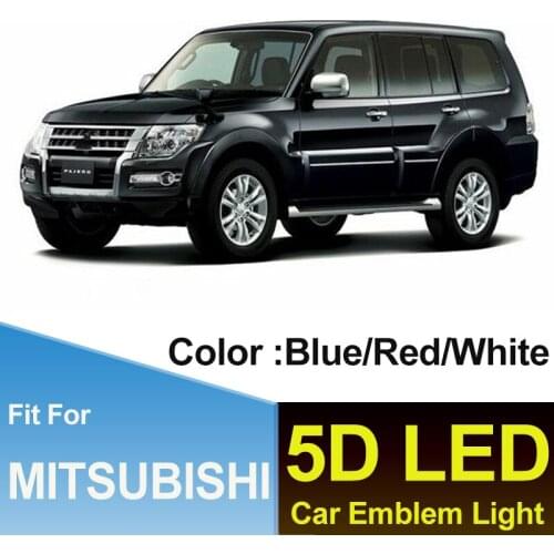 5D LED Light Rear Boot Badge Trunk Emblem Covers Auto Decoration Lamp For 10 Lancer LIONCEL- 04 Zinger ASX CUV GALANT-09