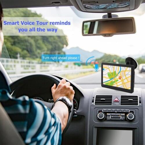 7 inch HD Capacitive Touch Screen Auto Navigator Portable 8G+256MB FM MP4 Player FM Transmitter Car GPS Navigation