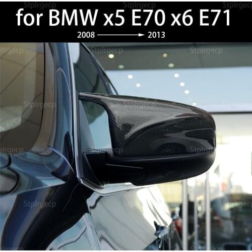 High quality Car Accessories for BMW E70 X5 E71 X6 2007-2014 M-Inspired Carbon Look Mirror Cover Set