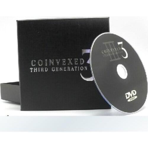 Coinvexed 3 third Generation (DVD + Gimmick) Magic Tricks Comedy Coin Bending Magica Stage Mentalism Illusion Accessories Props