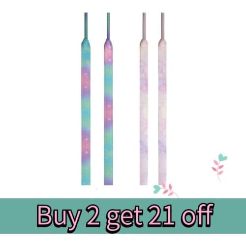 "Color Halo Tie-dye Gradient Trend Flat Shoelace AF1 1970s AF1 Pink Yellow Blue Pattern Type Material Model Number Feature"